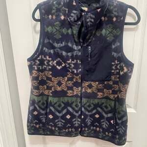 Telluride, clothing company  Vintage Southwestern Aztec Tribal Print Full Zip Fl